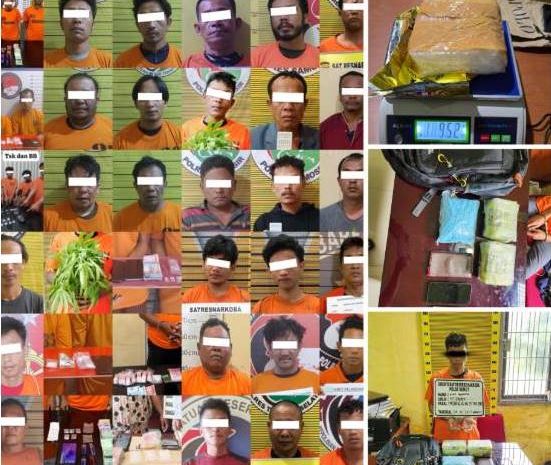  Januari 2025, Polda Sumut Tangkap 519 Tersangka Narkoba