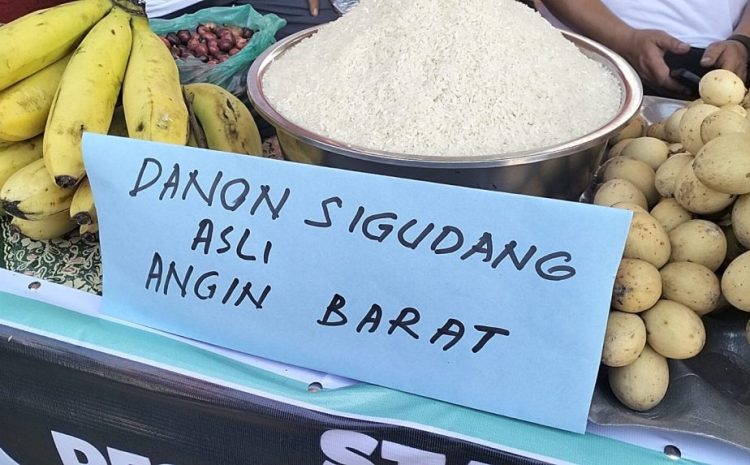  Beras Sigudang  Ditampilkan di Bazar Produk Unggulan Desa Kecamatan Tambangan