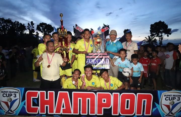 Bupati  Berharap Sepakbola Madina Bangkit
