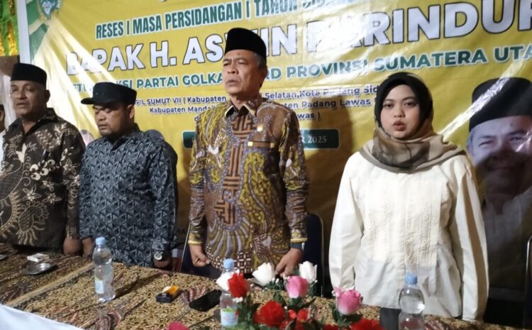  Perbaikan Jalan Lingkar Maga Lombang dan Honor  Guru MDTA Mencuat Dalam Reses H. Aswin Parinduri