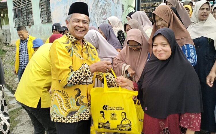  Jelang HUT Golkar ke 61, DPD Golkar Madina Kembali Gelar Bakti Sosial