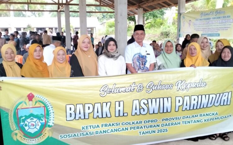  Aswin Parinduri Sosialisasi Perda  Kepemudaan di Tiga Tempat.