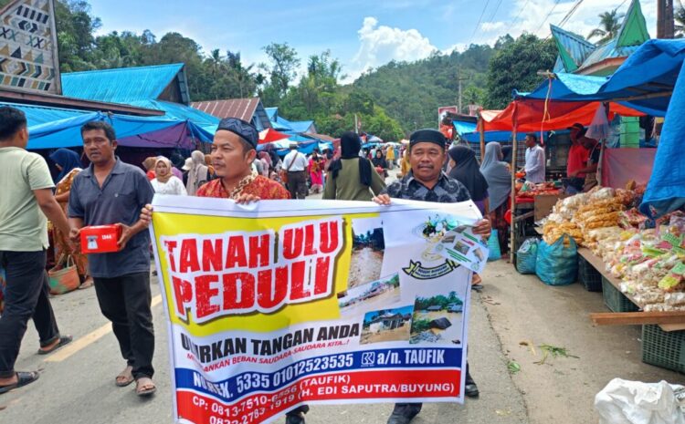 Tanah Ulu Peduli,  Kumpulkan Rp. 7 Juta  Lebih untuk Korban Bencana Madina