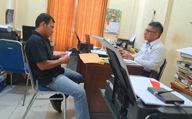 Ketua SATMA AMPI Madina Beri Keterangan di PolresTerkait Dumas Keberadaan Tong