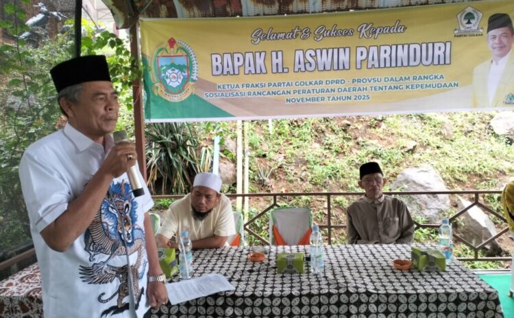 Sosper di Sibanggor Jae,  Aswin Parinduri Sebut  Pemuda Arah Masa Depan Bangsa
