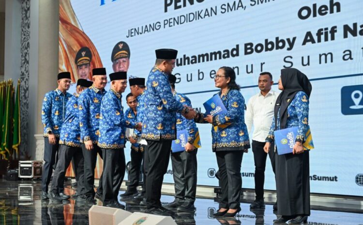 Gubsu Ganti 16 Kepala Sekolah SMA/SMK di Madina