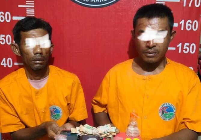 Polres Madina Amankan  2 Orang Pengedar Ganja dan Sabu