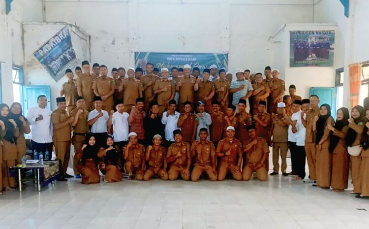 Perangkat Desa Sekecamatan Tambangan Gelar Peringatan Isra’ Mikraj.