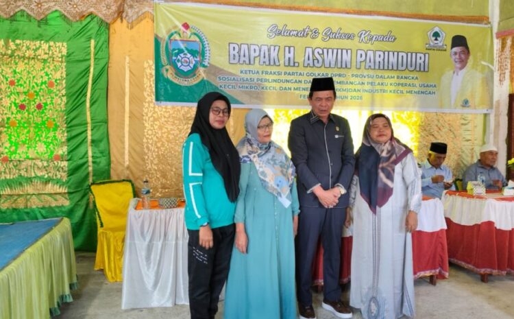  Sosper  Koperasi dan UMKM H. Aswin Parinduri Disambut Warga dengan Antusias