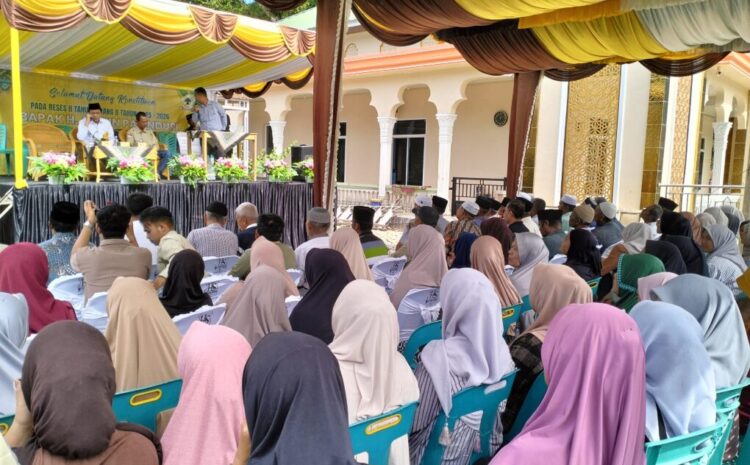  Ratusan Warga Hadiri Reses Aswin Parinduri di Desa Lobung.