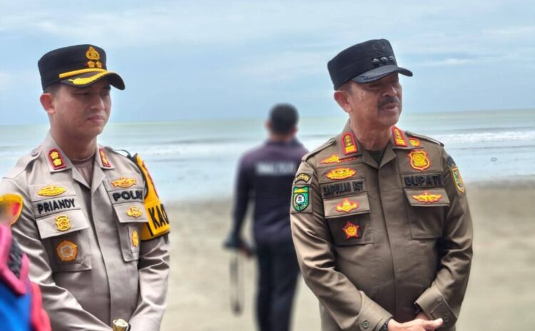 Bupati dan Kapolres Madina Cek Kesiapan Pos Pam dan Objek Wisata di Pantai Barat