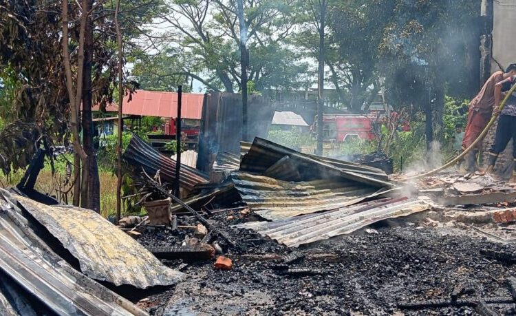  Lebaran Ketiga, Satu Unit Rumah di Desa Darussalam Terbakar
