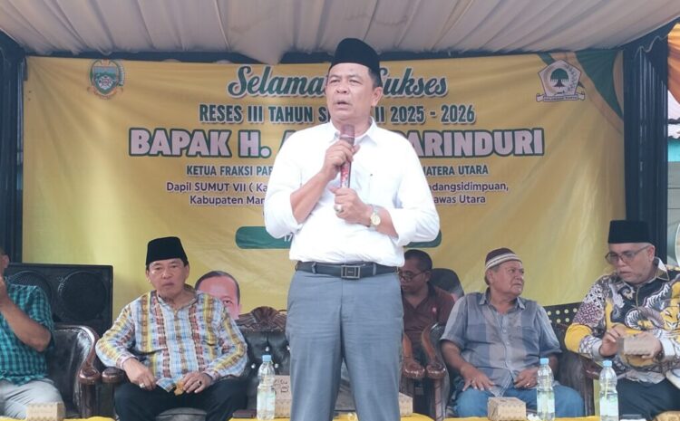 Normalisasi Sungai, Mencuat Dalam Reses Aswin Parinduri di Desa Hapesong Baru