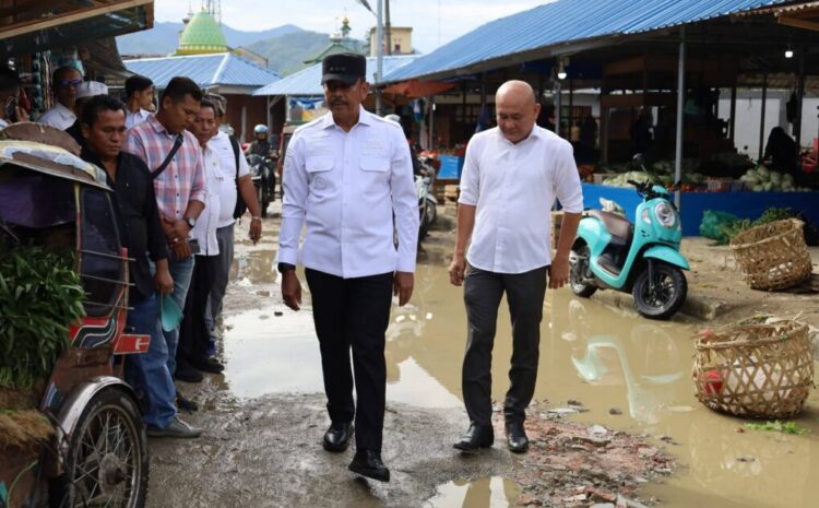 Bupati Madina Pastikan Penataan Pasar Baru Panyabungan  Berlanjut
