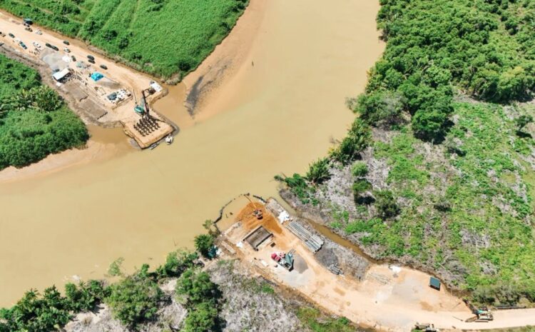 Progres Pembangunan Jembatan Aek Batahan Capai 57 Persen