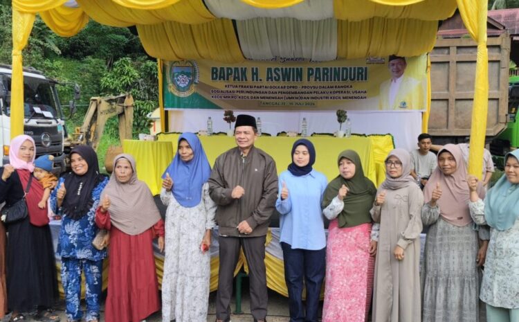 Aswin Painduri Ajak Warga Muarapotan  Bentuk Koperasi yang sehat dan mengembangkan UMKM
