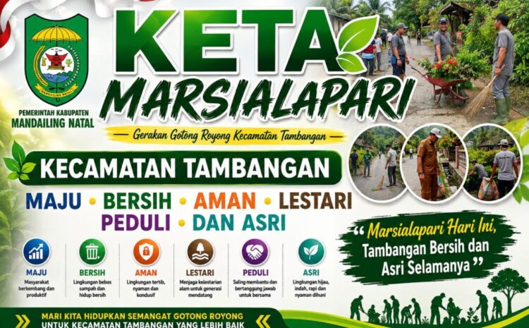  Kecamatan Tambangan Canangkan Gerakan Keta Marsialapari