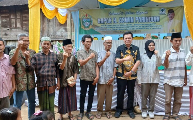 Aswin Parinduri Dorong UMKM Desa Hutapadang Naik Kelas
