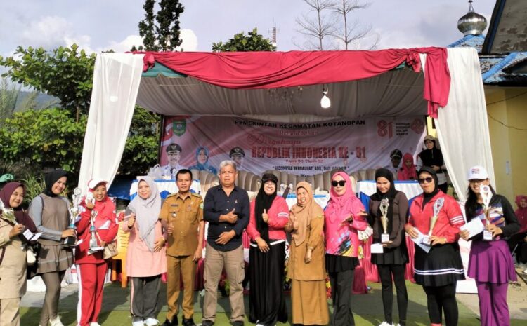  Meriah Lomba Senam Kreasi di Kotanopan