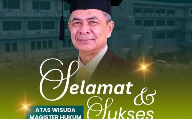 Usia 58 Tahun, Aswin Parinduri Raih Cumlaude Magister Hukum UISU