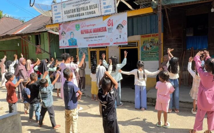 Pemdes Tambangan Tonga Konsisten Gelar Witapermainur, Anak-anak Diajak Kurangi Penggunaan HP