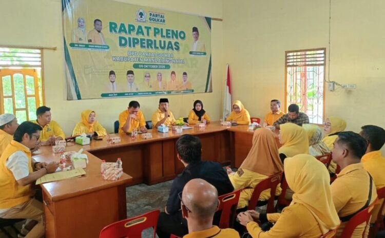 Jelang Musda Golkar Madina, Aswin  Parinduri Pimpin Pleno  dan Tetapkan Panitia