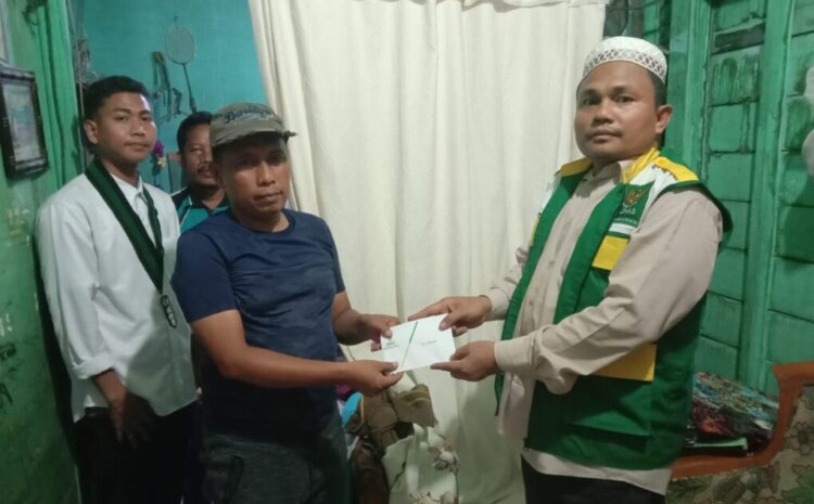BAZNAS dan HMI MPO Madina Salurkan Bantuan kepada Korban Kebakaran di Panyabungan Tonga